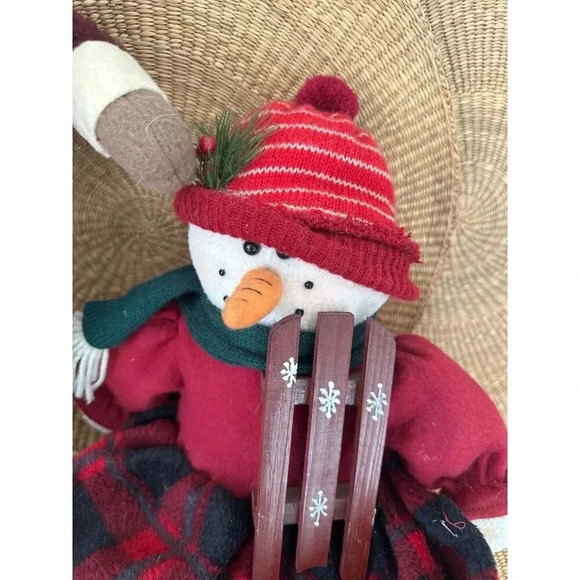 TJ’s Christmas snowman and reindeer, plush Decor - Picture 2 of 11